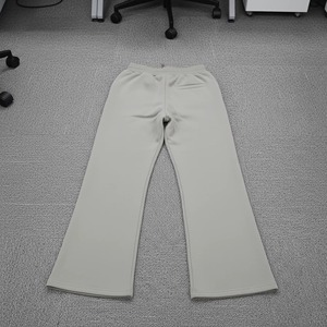 Pantalones Anchos Casuales de Cintura Media para Mujer, Corte Regular, 100% Algodón, Forro Polar, con Parches de Encaje, Estilo Flare, para Invierno - Product Image 3