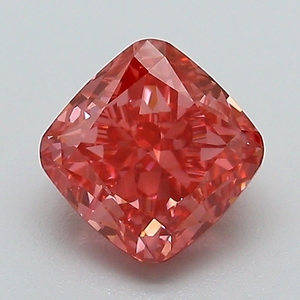 Diamant rose vif fantaisie certifié IGI, cultivé en laboratoire, taille coussin, diamant non monté pour la vente en gros de bijoux fins - Product Image 1