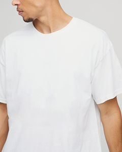 T-shirt oversize uni OEM/ODM pour homme, logo personnalisé imprimé, 100% coton lourd, streetwear décontracté, hip hop, 180g, séchage rapide - Product Image 2