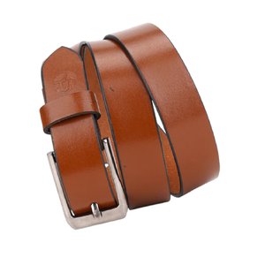 Ceinture pour homme en cuir véritable, ceinture décontractée et habillée avec boucle simple en alliage classique, ceintures en cuir véritable confortables pour homme - Product Image 1