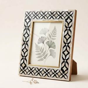 Cadre photo unique fait main en nacre, incrustation de coquillages de luxe, décoration d'intérieur, porte-photo pour cadeaux spéciaux - Product Image 3