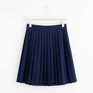Jupe courte plissée évasée taille haute en polyester uni pour femme, style décontracté, idéale pour l'été – Vente en gros OEM/ODM, personnalisation du logo en usine - Product Image 5