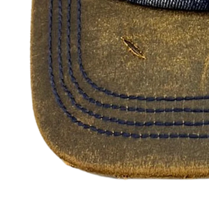 Green AKA Washed Denim Hat Embroidered Letter Baseball <b>Cap</b> <b>Vintage</b> Style Adjustable Cotton Denim Headwear Casual Fashion Hat - Product Image 4