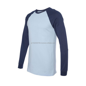 Vente en gros de T-shirts pour hommes 100% polyester, maillots personnalisés vierges à manches longues, maillots à manches courtes raglan, coupe ample, style jersey imprimé - Product Image 3