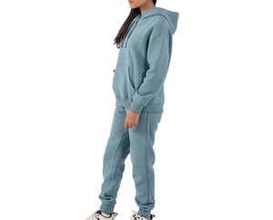 Conjuntos Deportivos Extra Grandes para Mujer, Sudaderas con Capucha, Pantalones Deportivos, Estampados Lisos, Ropa Urbana, Tops Casuales de Invierno, Estilo Dulce, OEM con Capucha - Product Image 2