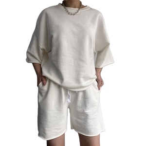 Conjunto de Verano de 2 Piezas para Mujer, Camiseta y Pantalones Cortos Casuales, Estilo Urbano, Spandex/Poliéster, Transpirable, a la Moda, 2026 - Product Image 6