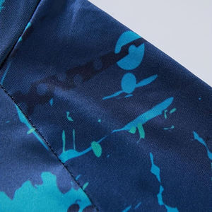 Camisa de Pesca con Capucha para Hombre, Estampado Azul Verde, Manga Larga, Protección UV UPF 50, Material de Poliéster - Product Image 6