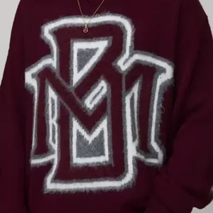 Casual Wool / cashmere sweater Basic <b>Pullover</b> <b>Men</b> Intarsia Color Block Plus Size Sweaters Slim Fit Crew Neck Long Sleeve Sweater - Product Image 3