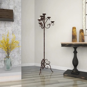 Classic Five Arm Iron Candelabra Decorative <b>Candle</b> Holder for Home Decoration At <b>Cheap</b> Price - Product Image 4
