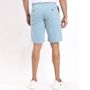 Pantalones Cortos Chino Bermuda de Hombre, Tejido de Lana, Corte Clásico, 100% Algodón, Frente Plano, Color Sólido, Bolsillos Laterales, Cintura Elástica - Product Image 4