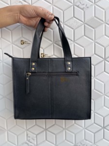 Sac fourre-tout petit format en cuir véritable de vachette de haute qualité pour femme, fait main, style western, sac à la mode en cuir animalier - Product Image 3