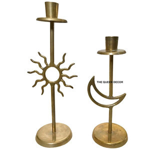 Porte-bougies en aluminium et verre, pots à bougies uniques en béton, décoratifs pour table, maison, hôtel, restaurant, salon - Product Image 5