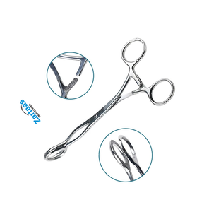 Pinzas de Sujeción de Lengua Collin de Acero Inoxidable de Alta Calidad, 16 cm, Fabricante y Exportador de Instrumentos Quirúrgicos - Product Image 4