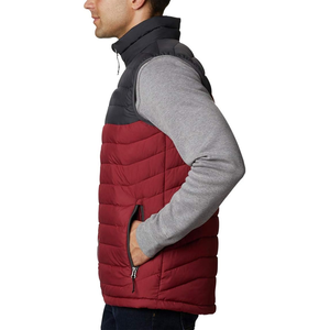 OARH INT INDUSTRY Men's Color Blocked Puffer Vest Stand Collar Waterproof Windproof Winter Outerwear Casual Sleeveless Waistcoat - Product Image 3
