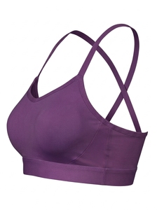 Soutien-gorge de sport sans couture pour femme, doux, respirant, écologique, avec logo frontal, idéal pour le fitness, le yoga, la course à pied et la gym - Product Image 2