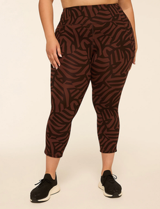 Leggings Capri de Punto con Estampado Floral, Transpirables, Antibacterianos, Casuales, para Mujer, Tallas Grandes, con Logotipo Personalizado OEM, Venta al Por Mayor, Económicos - Product Image 2