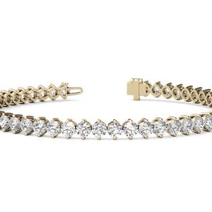 Wholesale 18k White Gold 4.7CT Brilliant Cut Lab Grown Diamond IGI Certified Classic Tennis <b>Bracelet</b> Unisex Jewelry For Women - Product Image 2