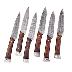 Premium Damascus Steel Chef <b>Knife</b> <b>Set</b> with Walnut Wood Handle Design for Home Kitchen Cooking Food Preparation Chef <b>Knife</b> <b>Sets</b> - Product Image 2