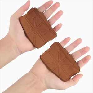 <b>Half</b> Finger Workout Gloves Breathable Cowhide Leather Palm Protection Non <b>Slip</b> for Gym Outdoor Sports Weight Lifting Pull Ups - Product Image 5