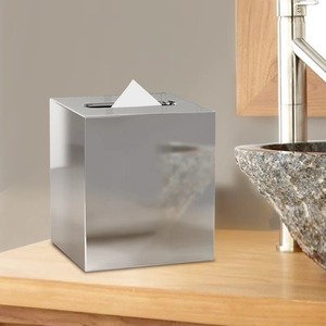 Wooden Tissue Box Cover Square Design Vintage Style Handmade With <b>Metal</b> Clasp For Home Decor - Product Image 4