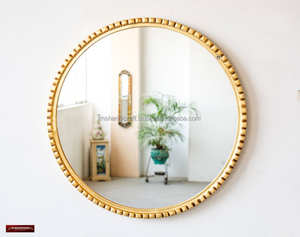 MoMirror de techo | Espejo rectangular curvado montado en el techo personalizado con marco de metal, espejo de tocador suspendido, espejo de hotel - Product Image 6