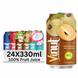 เครื่องดื่มน้ำผลไม้ vinut sapodilla-เครื่องดื่มปราศจากน้ำตาล330มล. ผู้จัดจำหน่ายเวียดนามฟรีฉลากส่วนตัว - Product Image 1