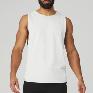 Chaleco Deportivo de Poliéster Transpirable de Color Sólido para Correr, Sin Mangas, OEM, Camiseta sin Mangas para Hombre, Último Diseño del Fabricante, Tejido de Punto - Product Image 4