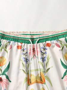 Custom Vintage Print <b>T</b> <b>Shirt</b> and Shorts Set Summer Beach Resort Vacation Matching Outfit - Product Image 2