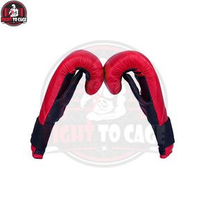 Guantes de Boxeo Negros Duraderos para Muay Thai, Sparring y Entrenamiento Intenso, Servicio OEM, Venta al Por Mayor - Product Image 4