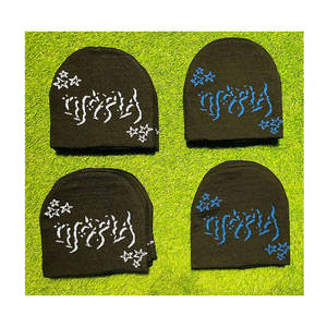 Gorro Jacquard de Talla Grande, Diseño Personalizado, Precio al por Mayor, Logotipo Bordado, Letras Hip Hop, Tejido de Punto, Invierno, 100% Acrílico - Product Image 6