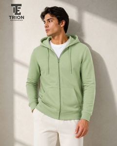 Best Men's Zip up Hoodies Cotton Fleece Custom Hoodie Men's Full <b>Zipper</b> Oversized Men's <b>Zipper</b> Hoodies for Sale Casual Style - Product Image 5