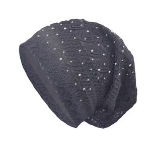 Elegante Gorro de Encaje Unisex Ajustable 100% Acrílico para Uso Casual en Rosa, Marrón, Negro y Beige 56-58CM - Product Image 4