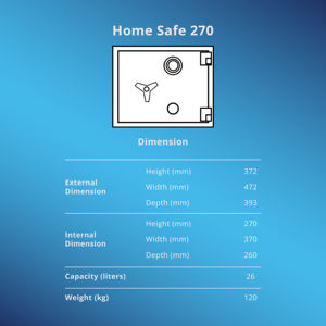 Caja Fuerte Digital sin Llave para el Hogar, Caja de Seguridad Electrónica para Dormitorio, Caja Fuerte de Acero para Interiores, Resistente al Fuego y al Agua, con Llave de Respaldo - Product Image 4