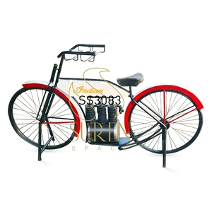 Casier à vin en bois de fer unique commercial fabriqué à la main dans le dernier style de cycle pour la conception de restaurant d'hôtel pour l'application de salon - Product Image 2