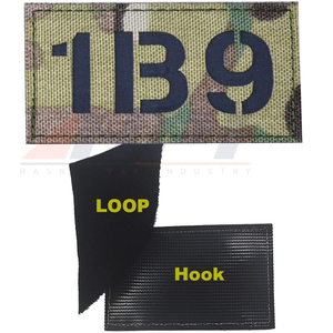 Patch en tissu réfléchissant noir personnalisé, découpe laser, patch drapeau IR, excellente qualité, bordure découpée à chaud ou à laser pour vêtements – Vente chaude - Product Image 5