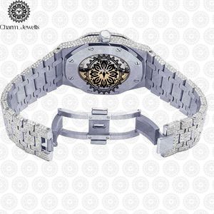 Charm_Jewells Luxury <b>Mechanical</b> <b>Watch</b> Stainless Steel Band Round Case 40mm Luminous Folding Clasp Women's Fashion - Product Image 3