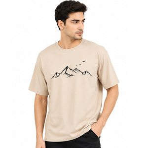 Camiseta de Algodón para Hombre, Impresión de Logotipo Personalizado, Manga Corta, Transpirable, Ropa Casual al por Mayor, Camiseta de Algodón Premium para Hombre - Product Image 4