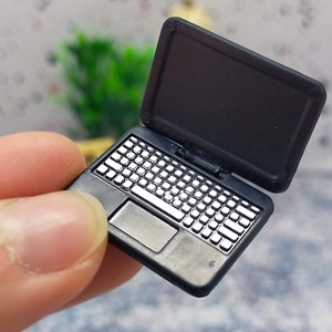<b>Miniature</b> Laptop Tech for Doll House or Desk Setup Small Size Home Decoration for Daily Use - Product Image 1