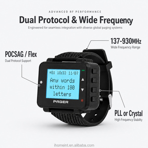 Montre-bipeur GP2015W POCSAG sans fil pour système d'appel infirmier - Product Image 3