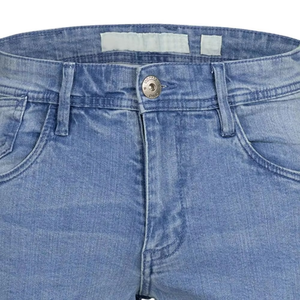 Shorts de Mezclilla Azul Claro, Lavado Vintage, Estilo Urbano, Shorts de Mezclilla Azul Desgastado de Alta Calidad, Corte Holgado, Ropa Casual de Verano Premium - Product Image 6