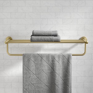 ชั้นวางผ้าขนหนูโลหะแบบมินิมอลสามชั้น แบบตั้งพื้น สำหรับจัดเก็บในห้องน้ำ ดีไซน์แบบซ้อนได้ - Product Image 2