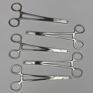 Pinces hémostatiques droites, lot de 5, en acier inoxydable SS420, finition satinée, réutilisables, instrument médical Dentavex - Product Image 3
