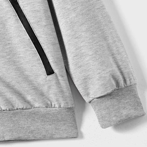 Windproof Men's Long Sleeve Hoodie High Durable & Breathable Features <b>Zip</b> Up <b>Hood</b> For Men In Low MOQ Custom Zipper Hoodies - Product Image 6