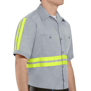 Camiseta Polo de Seguridad Reflectante de Alta Visibilidad para Hombre, Ropa de Trabajo 100% Poliéster, Nailon y Spandex, Logotipo y Color Personalizados - Product Image 5