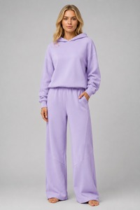 Ensemble de survêtement d'hiver pour femmes, taille plus, décontracté, écologique, 100% coton respirant, 2 pièces - Product Image 1