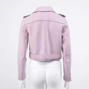 แฟชั่นผู้หญิงปี 2026 หนังแกะแท้ ผ้าซาติน กันน้ำ กันลม บุไนลอนระบายอากาศ สำหรับขี่มอเตอร์ไซค์ในฤดูหนาว - Product Image 3