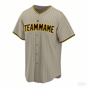 Unisex Custom Youth Baseball Uniform Plus Size Jersey Embroidered Logo Breathable Sublimated Team Baseball <b>Shirt</b> Featuring - Product Image 5