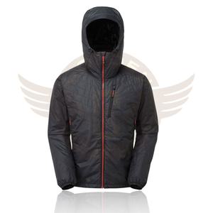 <b>Men's</b> Super Thick 100% Wool Winter Puffer Jacket Stand Collar Quilted Hood Full-Zip Front 2-<b>Way</b> Zipper Super Warm Windbreaker - Product Image 1