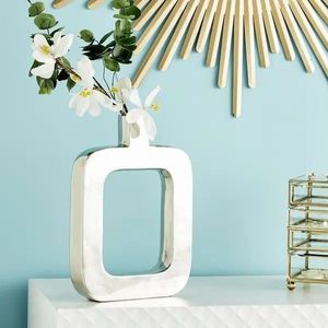 Modern Metal Floral Vase For Dining Decor Fresh <b>Flower</b> <b>Display</b> And Stylish Contemporary Home Accessories - Product Image 6