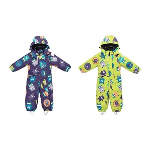 Kids Heated <b>Waterproof</b> Snowsuit Hooded Printed Jumpsuit Unisex Infants <b>Toddlers</b> Zipper Closure Sublimation Design High Quality - Product Image 6